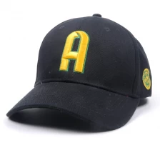 China metallic patch baseball cap with quality embroidery manufacturer