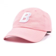 China pink baseball cap dad hats custom logo manufacturer
