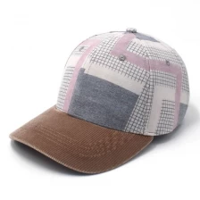 Cina cappellini da baseball in velluto a coste senza logo in tinta unita produttore