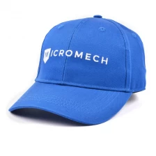 Chine casquettes de golf de baseball bleu avec logo brodé uni fabricant