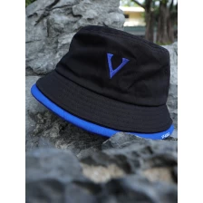 Cina logo design cappelli secchiello vfa ricamato piatto tinta unita produttore