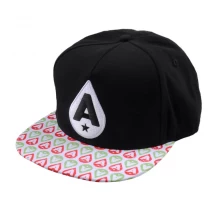 China porcelana por atacado lisa do tampão do snapback, projetos do bordado 3d para chapéus fabricante
