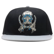中国 スナップバック帽子テンプレートベクトル、6パネルキャップ刺繍ロゴ メーカー