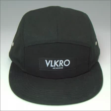 China woven label cotton 5 panel hat manufacturer