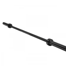 China 2.01 meter competition black zinc alloy steel weightlifting barbell bar with 8 bearing manufacturer