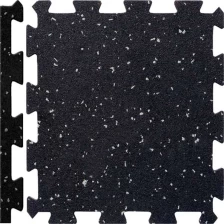 China Black Recycled Rubber Floor Tiles Mats High Quality Gym Rubber Flooring Mats Interlock rubber mat manufacturer