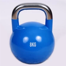 China Competitie Kettlebell Custom Logo Steel Color Competition Kettlebell fabrikant