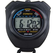 Chiny Cyfrowe Profesjonalne ręcznych LCD Timer sportowe przyspieszenie wyścig zawody sportowe Stop zegarek budzik producent