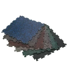 Chine GYM revêtements de sol en caoutchouc / tapis de sol en caoutchouc pour la remise en forme / dalle en caoutchouc recyclé fabricant