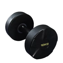 China Gym fitness PU dumbbell Round head dumbbell with customize logo manufacturer
