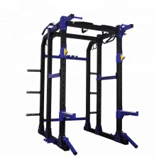 Chine Multifunctional Fitness Weightlifting Equipment Power  Rack With Lat Attachment Commercial Gym for strength power cage fabricant