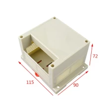 porcelana caja de control industrial de riel DIN PLCC de plástico ABS personalizado AK-P-05 115x90x72mm fabricante