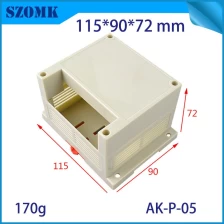 الصين 115x90x72mm الساخن بيع ABS البلاستيك الدين السكك الحديدية الضميمة من SZOMK / AK-P-05 الصانع