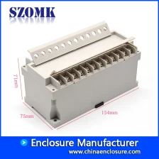 China 154*75*71mm din rail plastic box for electronic components instrument enclosure for power supply plastic project box AK-DR-46 manufacturer