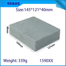 China 1590xx 145 * 121 * 40mm Alumínio Metal Stomp Caixa caixa de efeito gabinete de efeito pedal fabricante