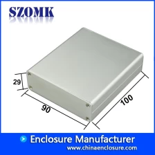 porcelana Carcasa electrónica de aluminio extruido 29 * 90 * 100 para PCB Caja de aluminio de precisión para acústica AK-C-C30 fabricante