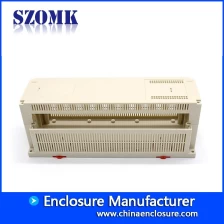 China 300*110*110mm plastic din rail enclosure for eletronic device  plastic industrial housing from szomk fabricante