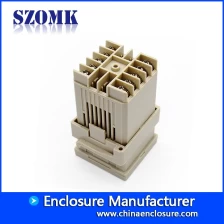 中国 47*47*85mm industrial plastic din rail electronic junction enclosure form szomk メーカー