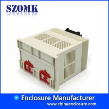 China junction box electronic project box abs plastic enclosure AK-DR-25 145*130*90mm manufacturer