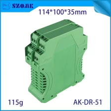 중국 PCB AK-DR-51 114*100*35mm 용 플라스틱 DIN 레일 인클로저 전자 상자 하우징 제조업체