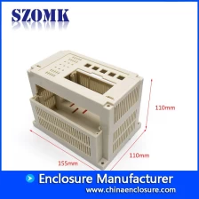 China AK-P-15 plastic din rail industrial enclosure for electronic device custom plastic housing from szomk fabrikant