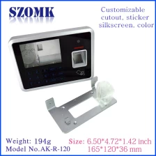 China Abs plastic wall mounting figure print enclosures and Card reader housing electronics case with LCD AK-R-120A 36*120*165mm manufacturer
