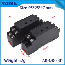 中国 95 * 25 * 41mm ABS塑料DIN导轨外壳接线盒AK-DR-33b 制造商
