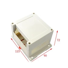 중국 DIN 레일 박스 플라스틱 전자 인클로저 DIY 프로젝트 케이스 터미널 블록 DIN 레일 케이스 AK-P-04 115x90x72mm 제조업체