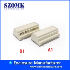 China Elctronic din rail plastic junction enclosure box customized plastic enclosure box with 157*86*60mm manufacturer