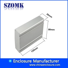 China Geëxtrudeerde aluminium verdeelkast SZOMK elektronische behuizing voor printplaat AK-C-B44 30 * 80 * 120 mm fabrikant