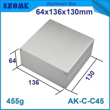 중국 Factory Custom Aluminum Enclosures Electronics Box AK-C-C45 64*136*130mm 제조업체