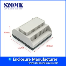 China High quality plastic din rail enclosure electronic control box for PCB circuit board AK80011 111*108*60mm manufacturer