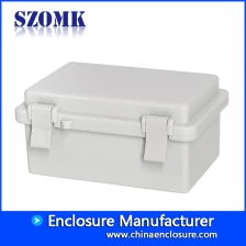 China Tampa da dobradiça caixa impermeável caixa selada IP65 gabinete eletrônico de plástico AK-01-29 150 * 100 * 72 mm fabricante