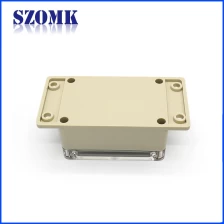 China SZOMK wall mounting enclosure IP65 waterproof box abs Plastic housing for PCB AK-B-FT14 138*68*50mm manufacturer