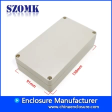 الصين szomk جودة عالية قوية بما فيه الكفاية IP65 للماء للأدوات الإلكترونية الإسكان حالة صندوق AK-B-8 158 * 91 * 40mm الصانع
