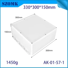 China IP66 330*300*150mm Waterproof Outdoor Plastic Wall Mounting Junction box AK-01-57-1 manufacturer