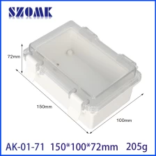 porcelana Caja de unión de dispositivo impermeable IP66 bisagras 150*100*72 mm AK-01-71 fabricante