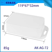 China IP67 Wall Mounted Waterproof Plastic Enclosure ABS Outdoor Electronic Box AK-AG-72 fabricante