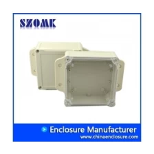China IP68 waterproof plastic enclosure with transparent lid for electronics AK-10001-A2 168*120*55 mm manufacturer