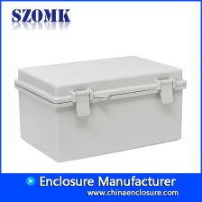 China Large size hinge cover waterproof box sealed box IP65 plastic eletronics enclosure AK-01-31 285*189*140 mm fabricante