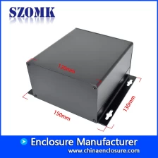 China OEM Custom Aluminum Extrusion Enclosure Storage Box with Side Covers AK-C-A46b  130*150*72mm manufacturer