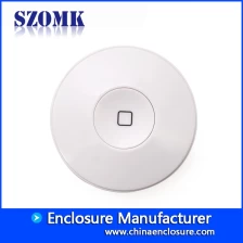 porcelana Cajas redondas electrónicas redondas de plástico blanco OEM para enrutador inalámbrico AK-NW-47 110 * 36 mm fabricante
