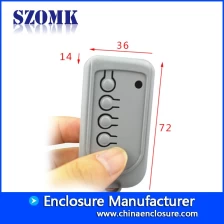China OEM handheld behuizing abs plastic elektronische aansluitdoos voor PCB AK-H-12 72X36X14mm fabrikant
