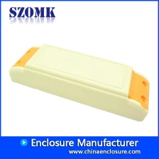 China OEM plastic behuizing led voeding doos PCB houder case voor elektronica AK-15 140 * 45 * 29mm fabrikant