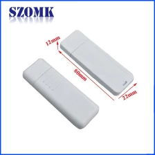 China Plastic ABS Enclosure USB Connector Casing Cabinet Box/80*26*12mm/AK-U-01 manufacturer