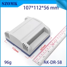 중국 Szomk 고품질 ABS 플라스틱 상자 DIN 레일 PLC 인클로저 전자 DIN 레일 인클로저 AK-DR-58 제조업체