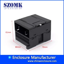 中国 塑料DIN导轨外壳PCB板接线盒适用于PLC AK-P-18 80 * 70 * 61mm 制造商