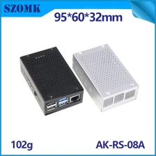 中国 Raspberry Pi 4带有SSD 2型B型B机箱冷却器的Fan GPIO Case for SLOT RASPI 4 NAS服务器塔没有heatSink最好的B+ AK-RS-08A 制造商