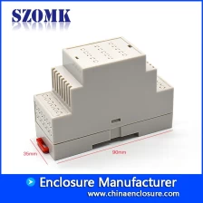 China SZOMK ABS plastic enclosure pcb board holder box for hotel guestroom control AK-DR-38 90*62*35mm manufacturer