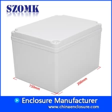 中国 SZOMK IP66制造商定制的印刷塑料盒，用于PCB板湿度传感器外壳接线柱Abs开关盒200 * 150 * 130 mm / AK-AG-28 制造商